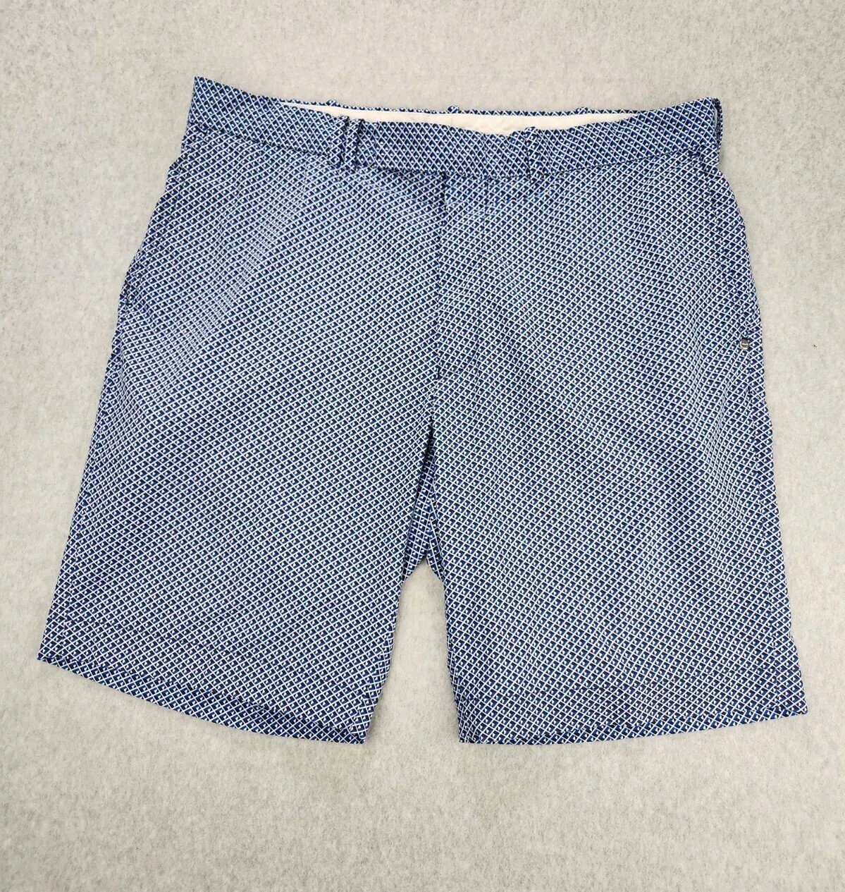 Soft! RLX Men’s Ralph Lauren Blue Black Golf Shorts 4 Pockets Large Size 36