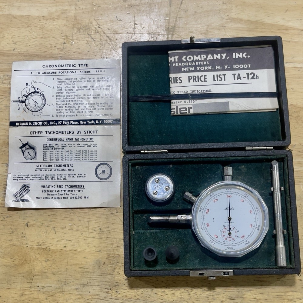 HASLER TACHOMETER and SPEED INDICATOR