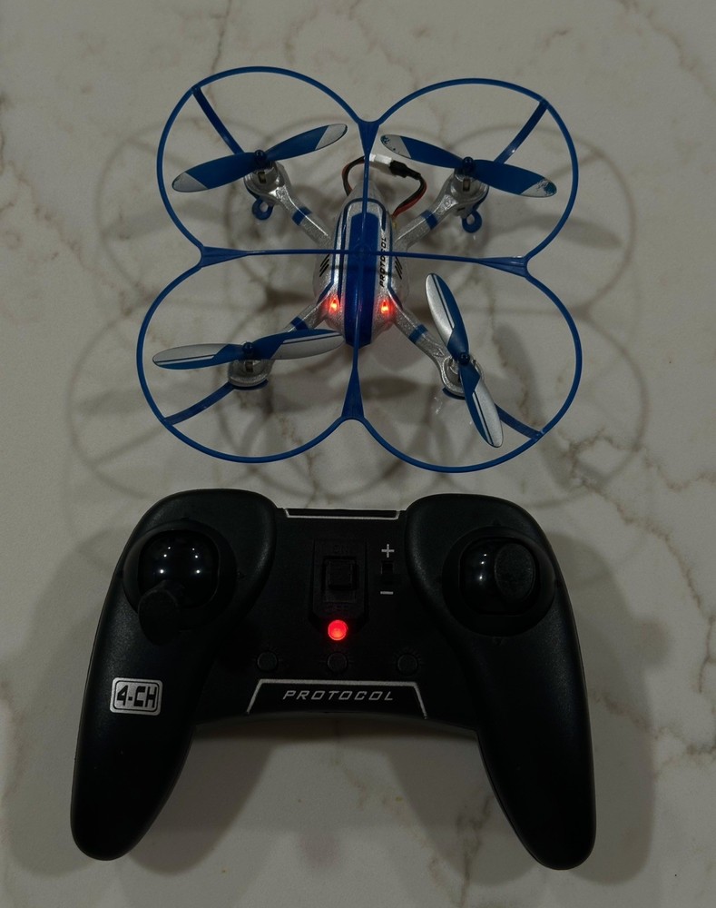 Protocol Slipstream 4-Channel Radio-Controlled Mini Quad-Copter, Box & Extras.*