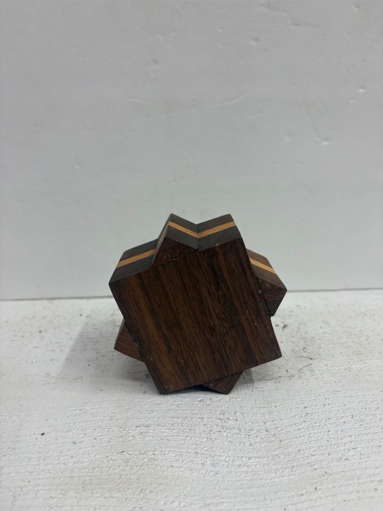 Walnut/chestnut handmade candle holders