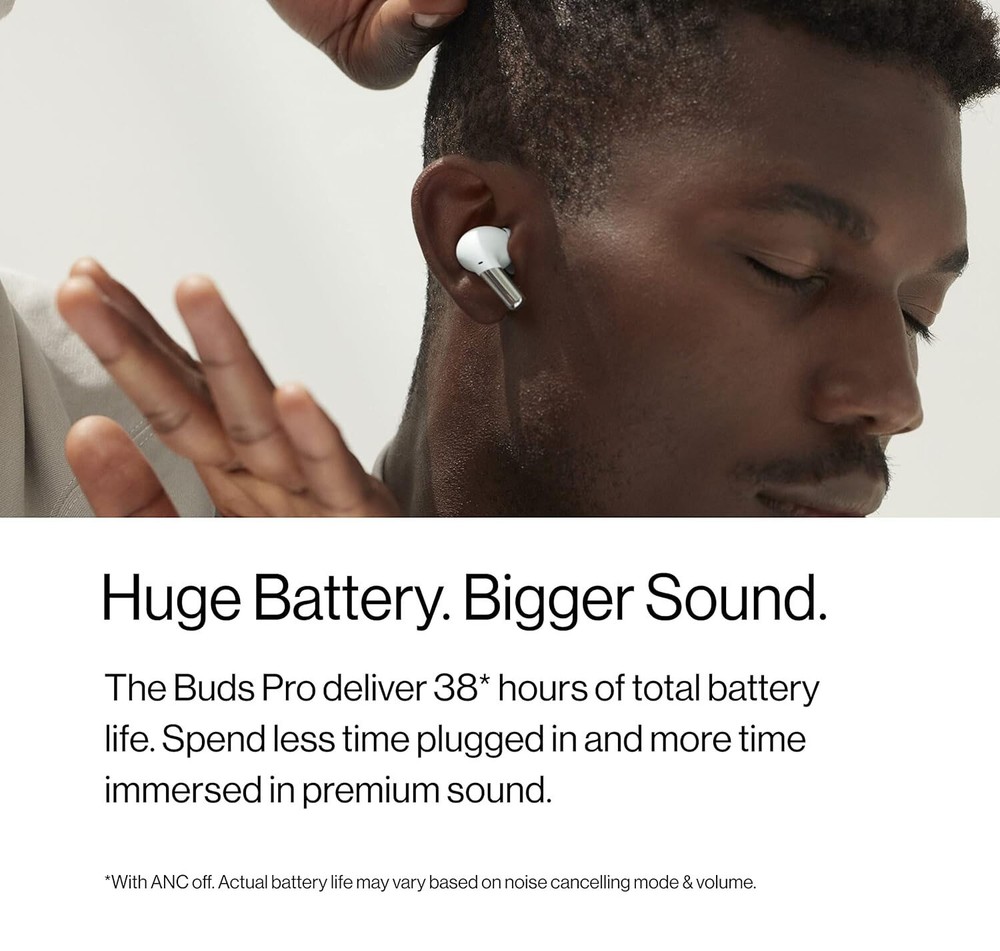 OnePlus Buds Pro TWS Wireless Bluetooth5.2 Earbuds Active Noise Cancelling IP55