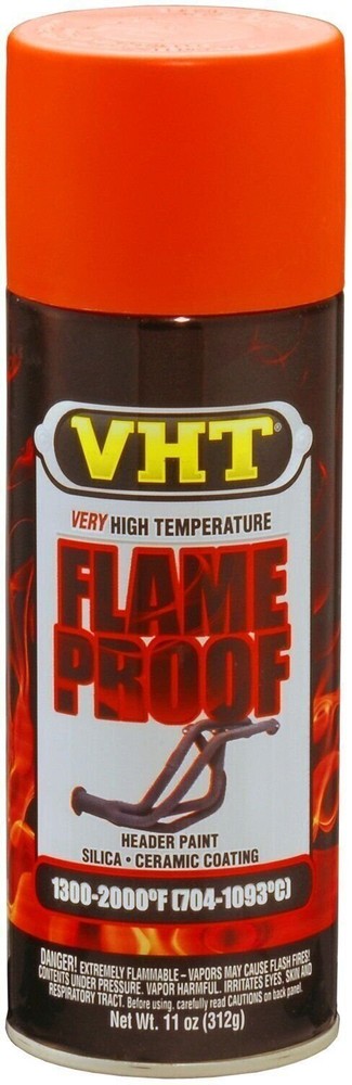 VHT Flameproof Coating Very High Heat Flat Orange