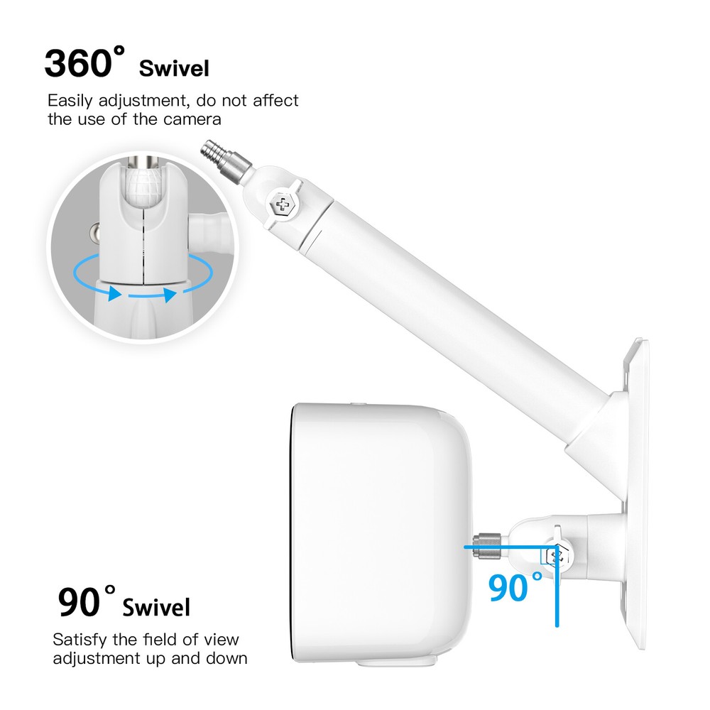 2 in 1 wall mount for eufy 2/2Pro,2C/2C Pro,3/3C,E20/E40&eufyCam solar panel