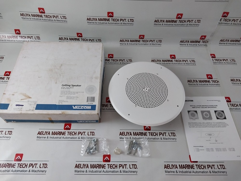 VALCOM V-1020C 8-Inch Flush Mount Ceiling Speaker