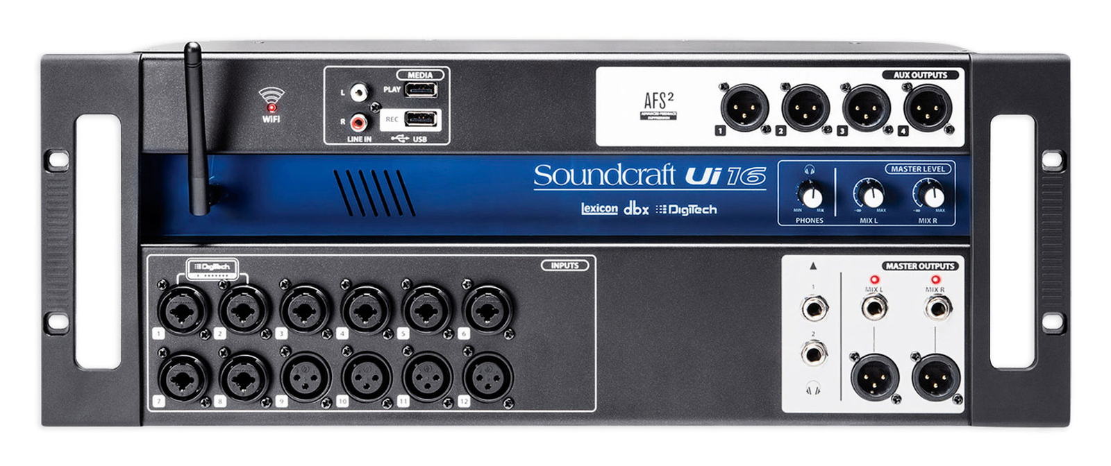Soundcraft Ui16 16 Input Digital Mixer w/Wifi+App Control+Recording Ui 16