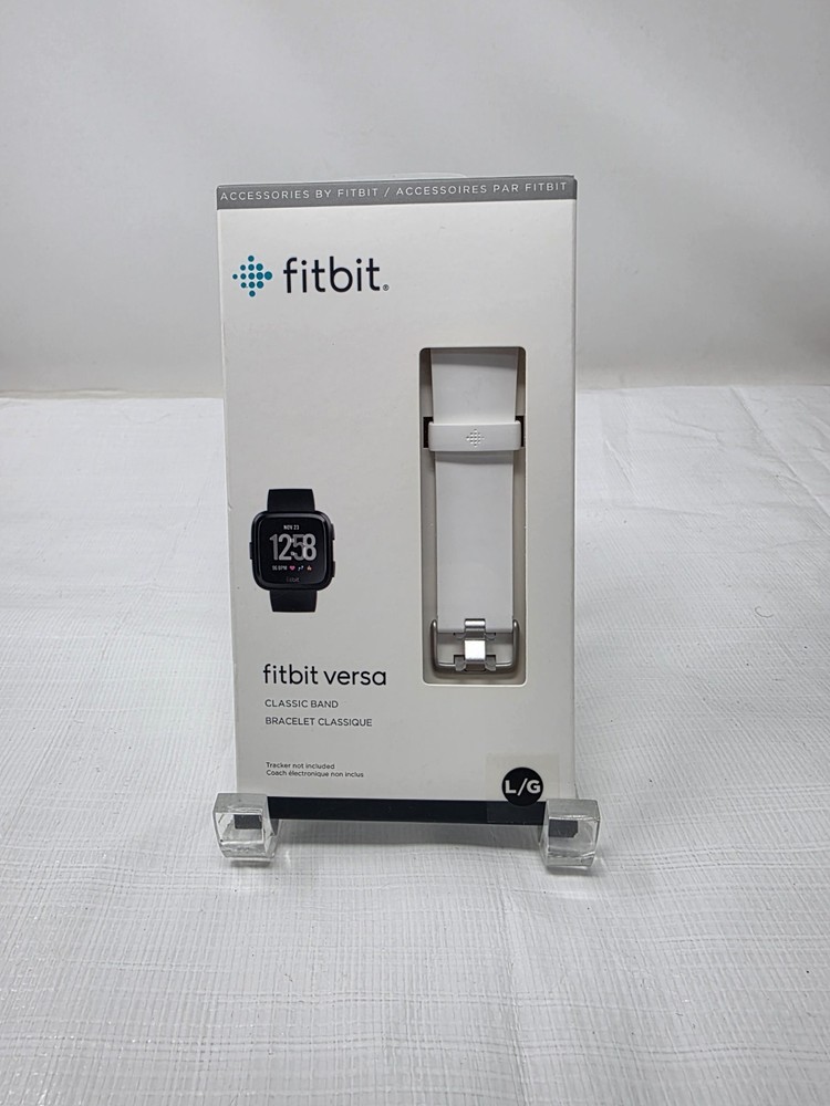 Fitbit Versa, Versa 2, Versa Lite Replacement Band Size Large White Sealed NEW
