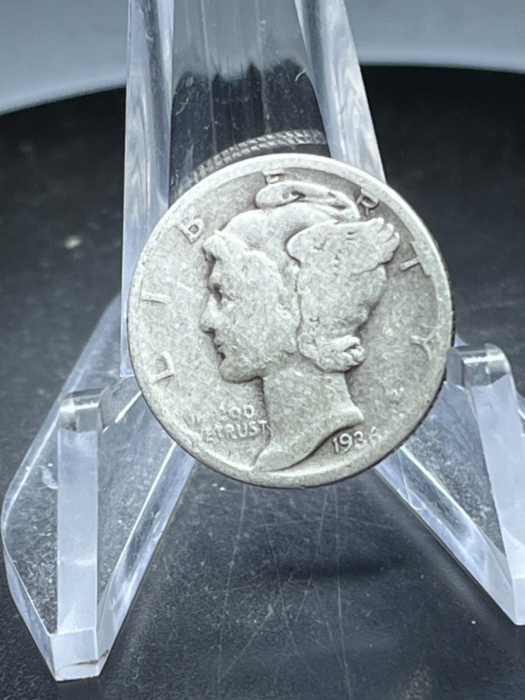 1936 *P* MERCURY HEAD SILVER DIME # TE104