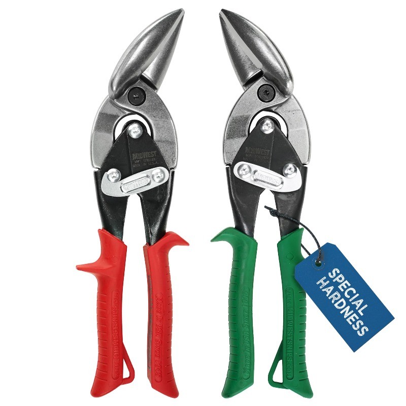 MIDWEST Offset Aviation Snips Stainless Steel