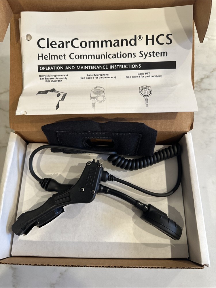 MSA ClearCommand HCS Helmet Communication System Microphone Earspeaker Basic PTT