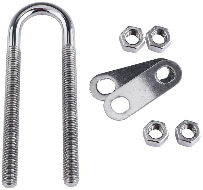 Stainless Steel Marine Boat Stern Bow Eye Tie Down U Bolt 5" Length