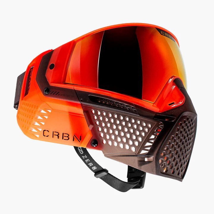 CRBN Zero Pro Paintball Mask (Less Coverage)  - Blaze
