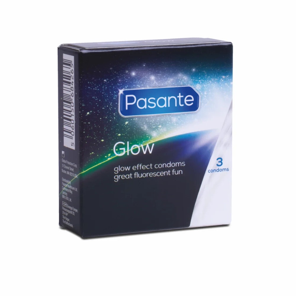 Pasante Glow Effect Great Fluorescent Fun 3 Condoms