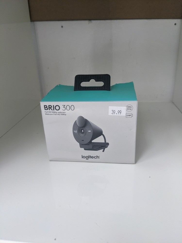 Logitech Brio 300 Webcam Full HD 1080P, Black