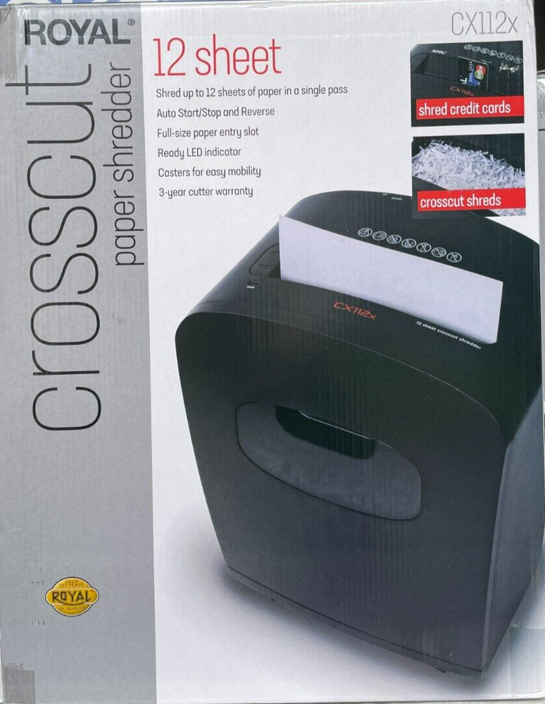 Royal - 112MX - Medium Duty Shredder - Black