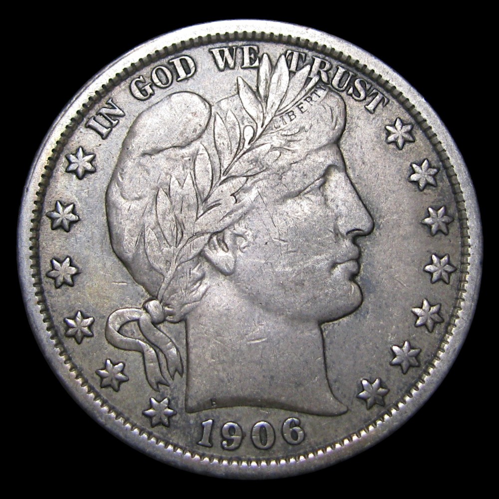 1906-O Barber Half Dollar Silver ---- Nice Coin ---- #PP542