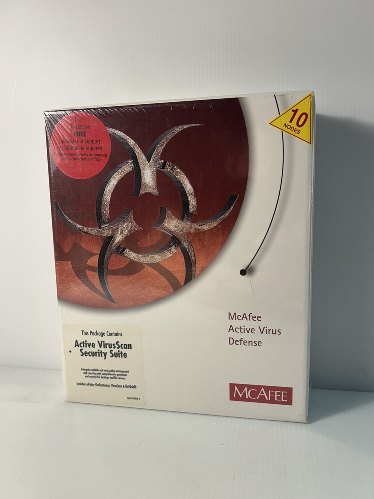 McAfee Active VirusScan Security Suite V4.5 10-Node Collectible