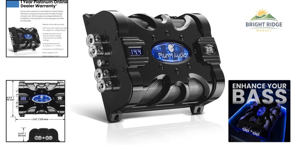 High-Performance 20 Farad Capacitor for Improved Sound and Voltage Readings