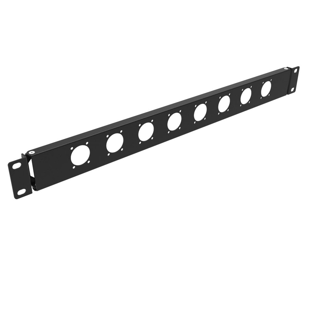1U Hinged Rack Panel 8D XLR HDMI Audio Rack Mount Panel for 19 inches Rack Mo...