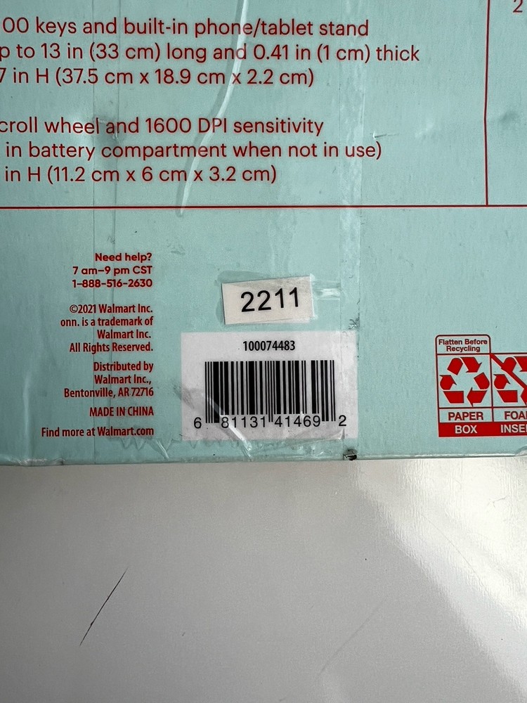 Surf onn Multi Device Bluetooth Compatible Wireless Keyboard Mouse Combination