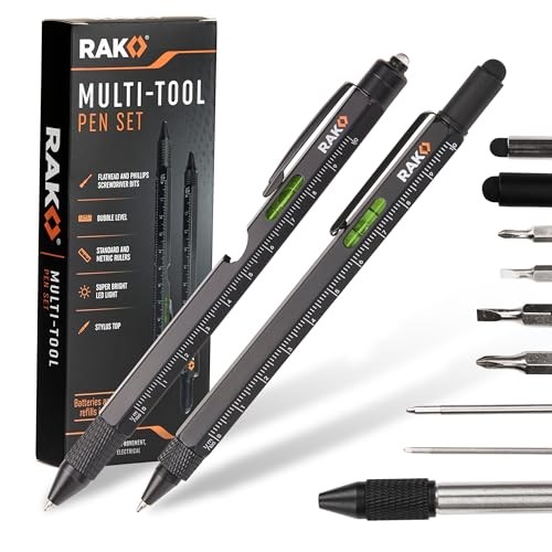 Multitool Pen - Multi-Tool Pens, LED Light, Flathead, Multitool Pen Set