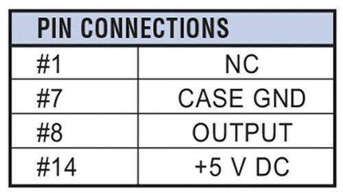 1MHz 5v Full Can Crystal Oscillator