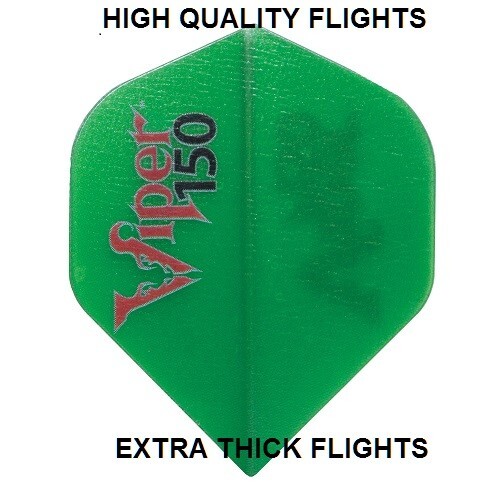 4 Sets Viper 150 Extra Strong Standard Shape Green Dart Flights