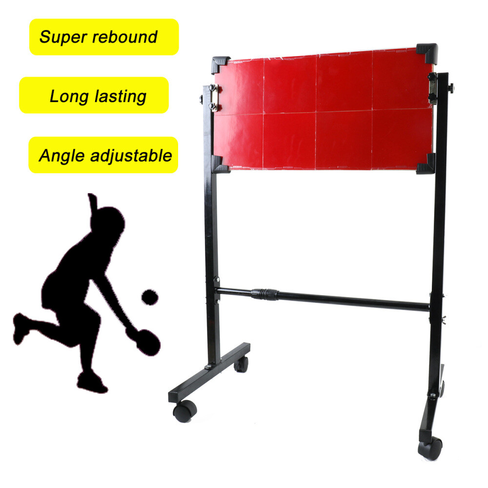Table Tennis Rebound Board Self-study Ping Pong Return Board with 8* Rubbers