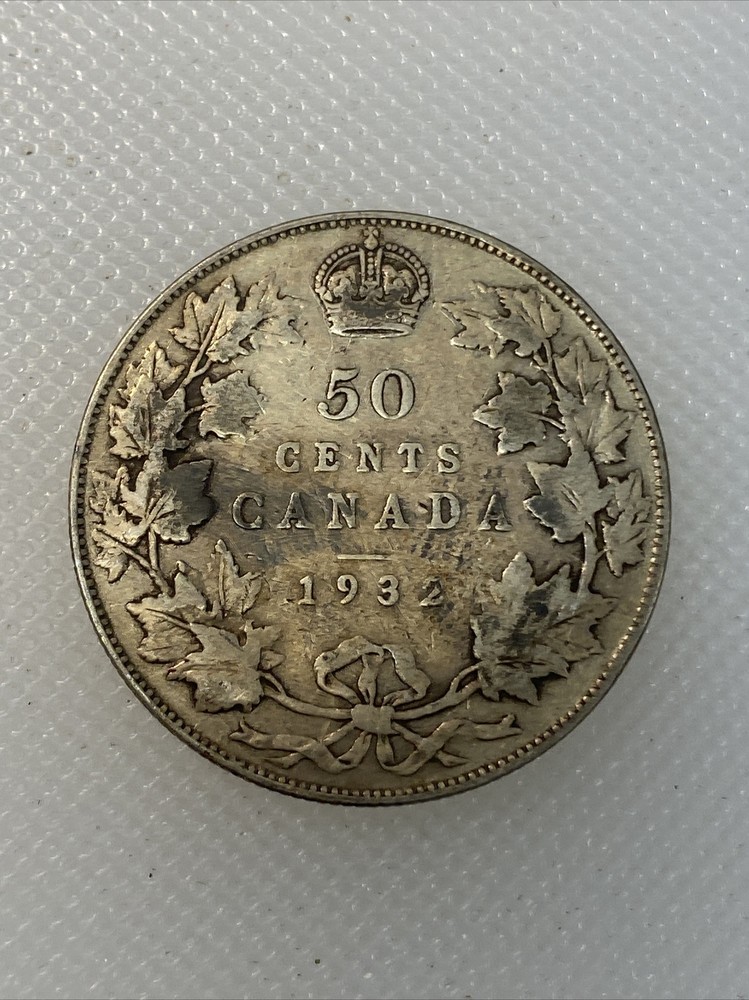 1932 canada 50 cents R4