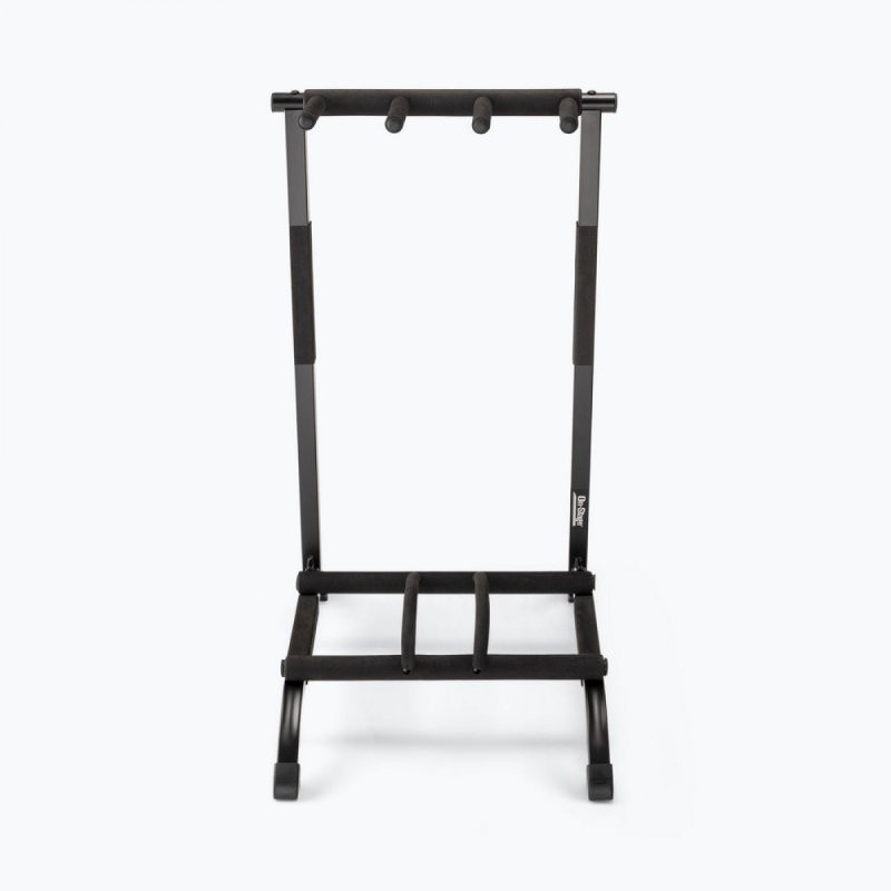 On-Stage GS7361 Three-Space Foldable Multi-Guitar Rack (Storage and Display for