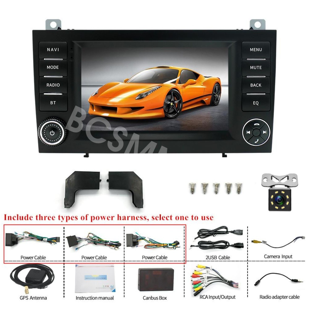 Android 14 Car Radio Player W/CAM Fit For Mercedes Benz SLK-Class R171 2004-2010