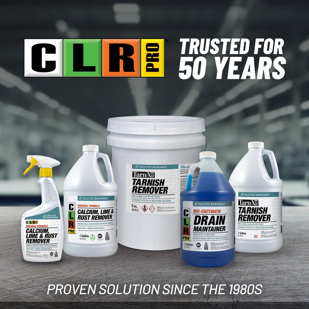 CLR PRO Calcium, Lime and Rust Remover, 1 Gallon Bottle