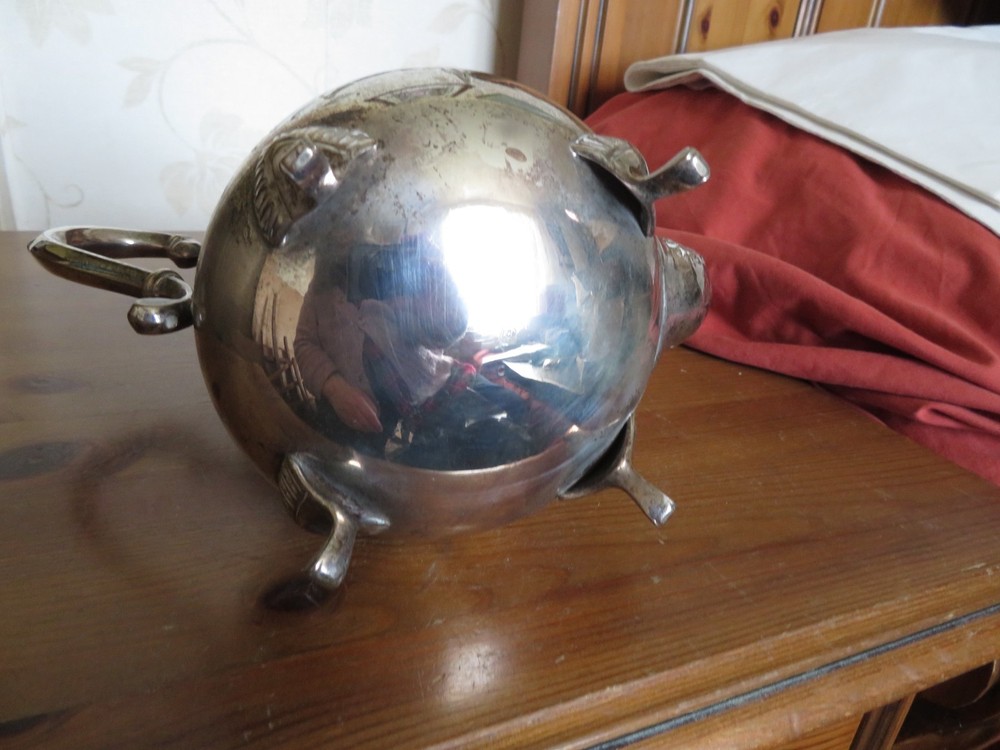 Vintage silver plated ornate coffee pot