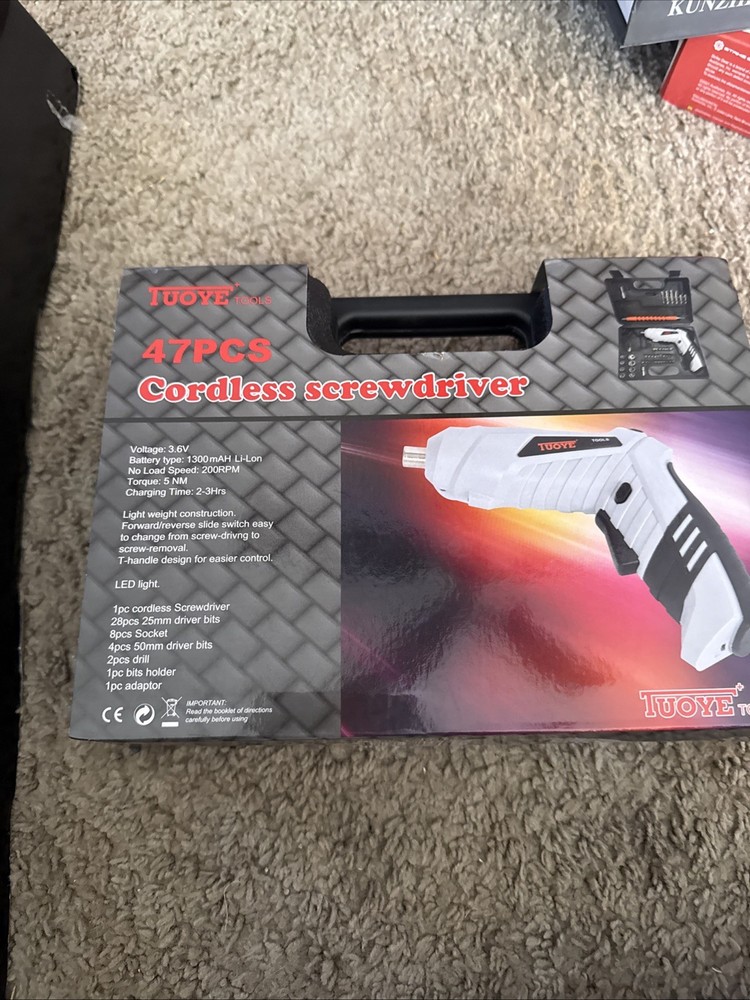 47 Piece Cordless Screwdriver