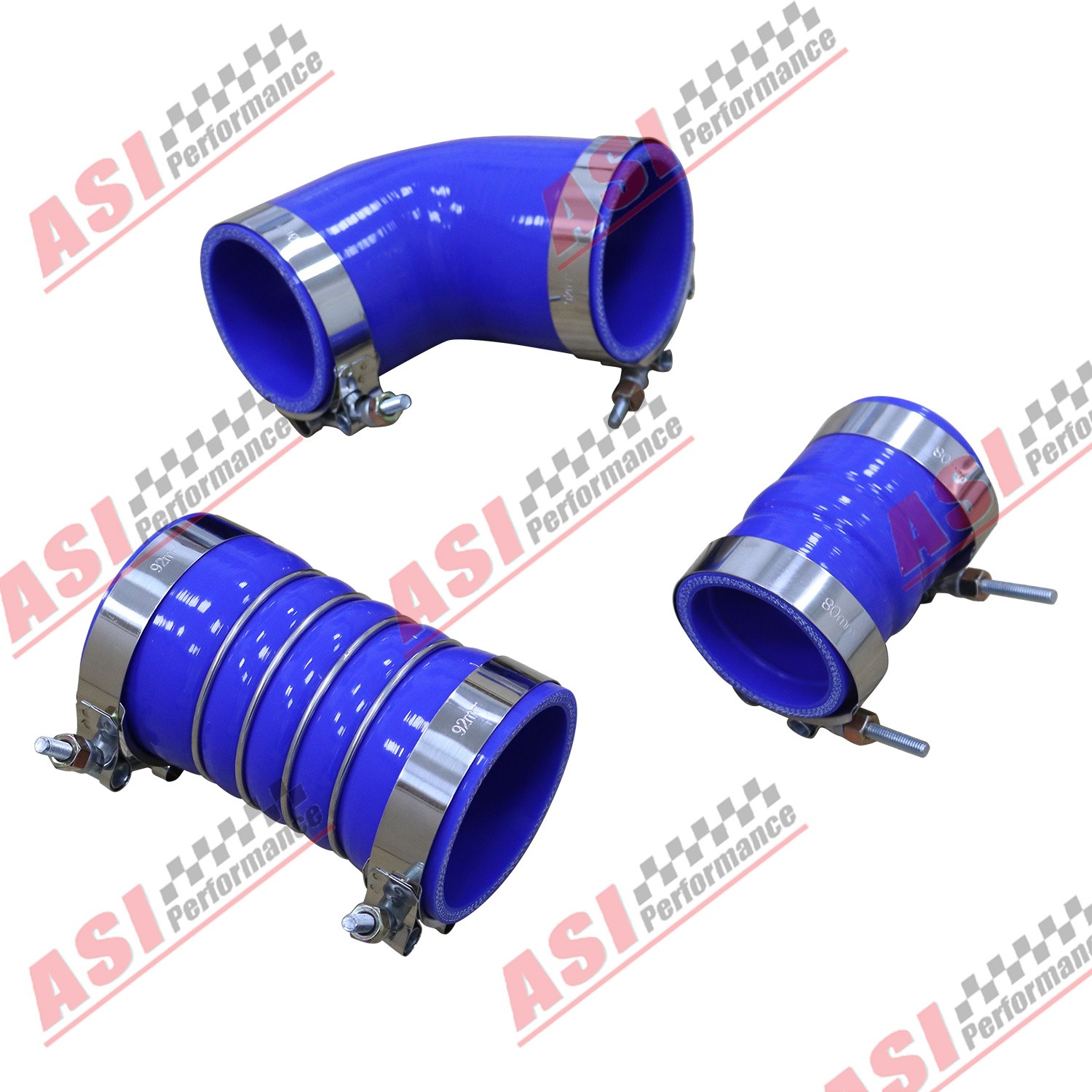 Silicone Hose Kit W/ Stainless Clamps For GM 6.6L LBZ LMM Duramax 2006-2010 NEW