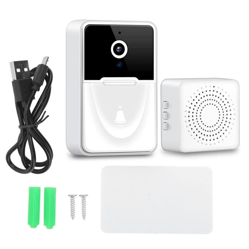 Wireless WiFi Video Doorbell Camera Two Way Audio Intercom Cloud Storage Set