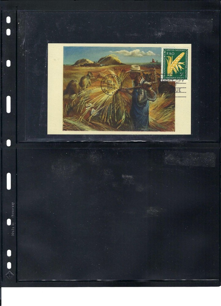 United Nations First Day Postcard - Scott #23- Mint (862)