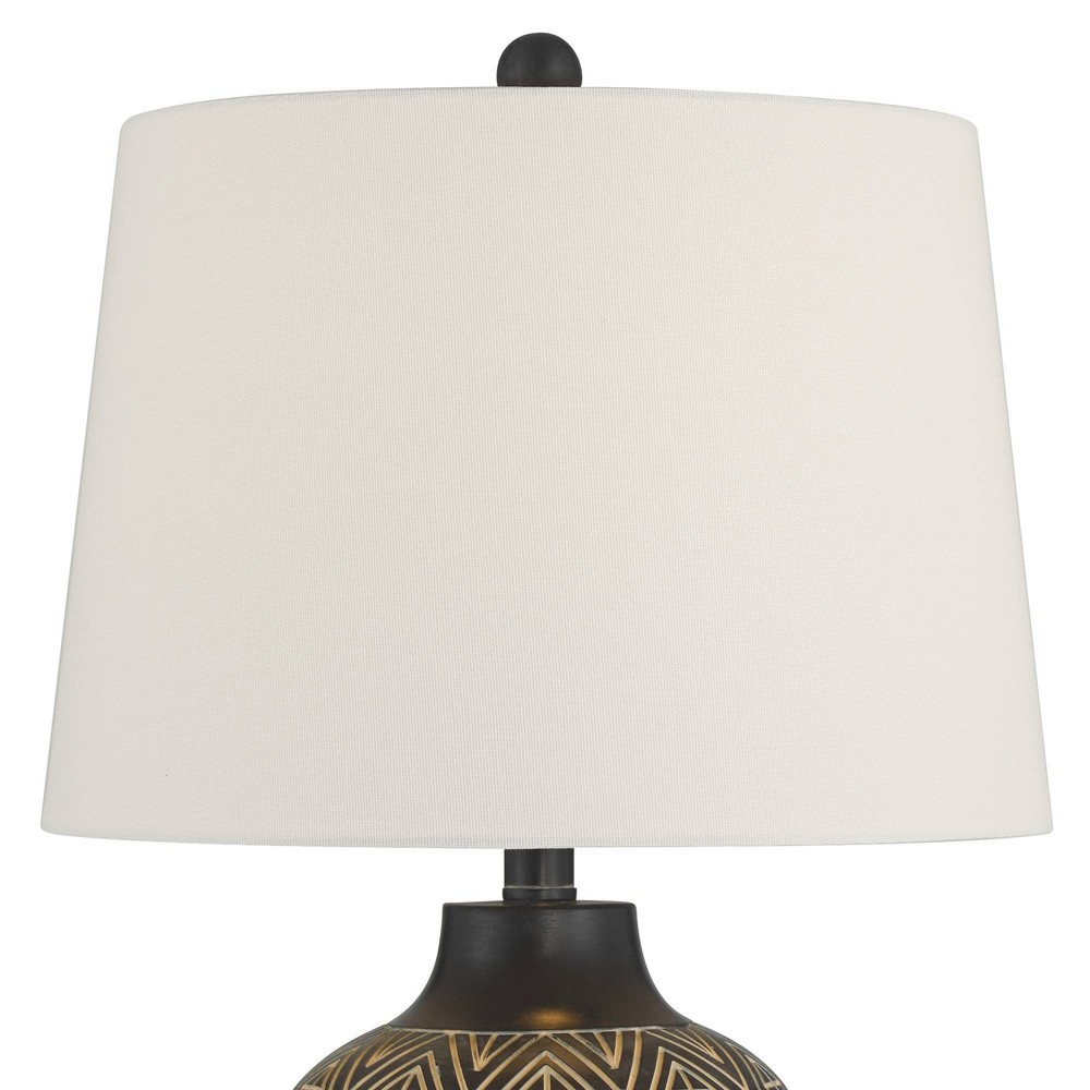 360 Lighting Benito 23 1/2" High Diamond Pattern Jar Table Lamp