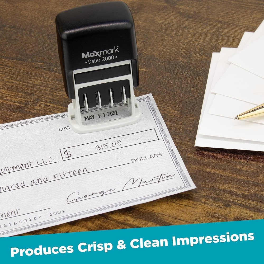 2000 Dater Self Inking Date Stamp - Blue