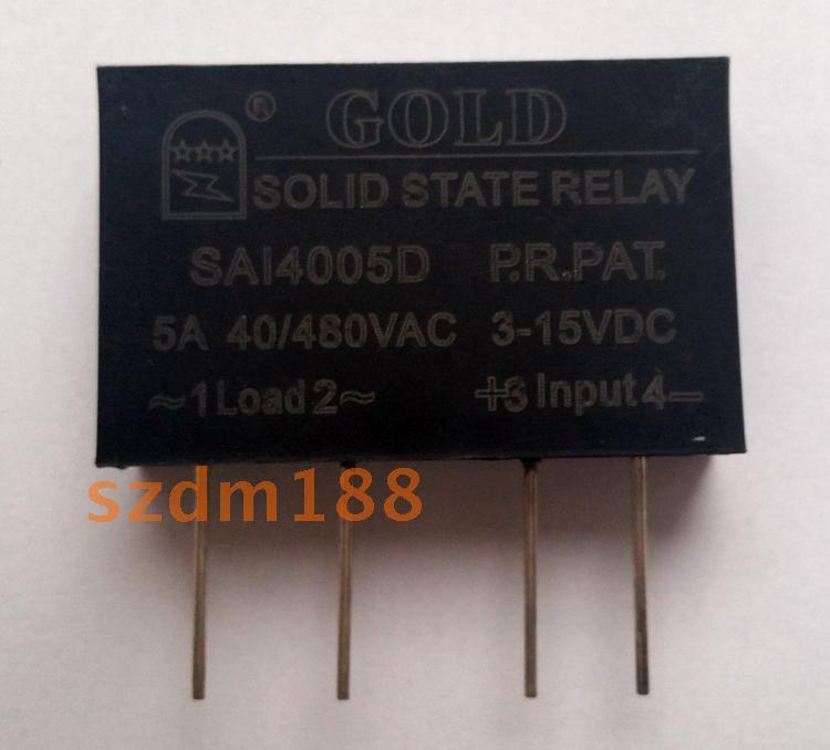 5PC Solid State Relay SAI4005D DC Control AC 5A