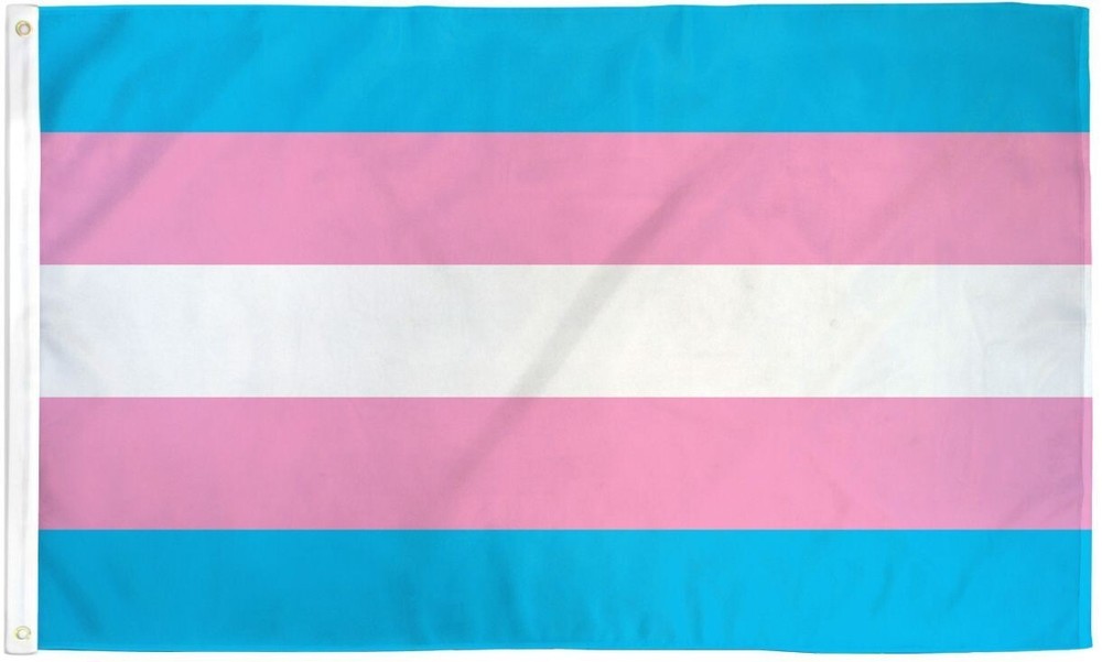 "Transgender" Polyester Double Sided High Quality 3 ft x 5 ft Flag