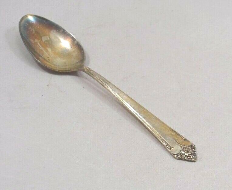 International Silver Starlight Silverplate Floral Tip Heel 1 Soup Spoon Flatware