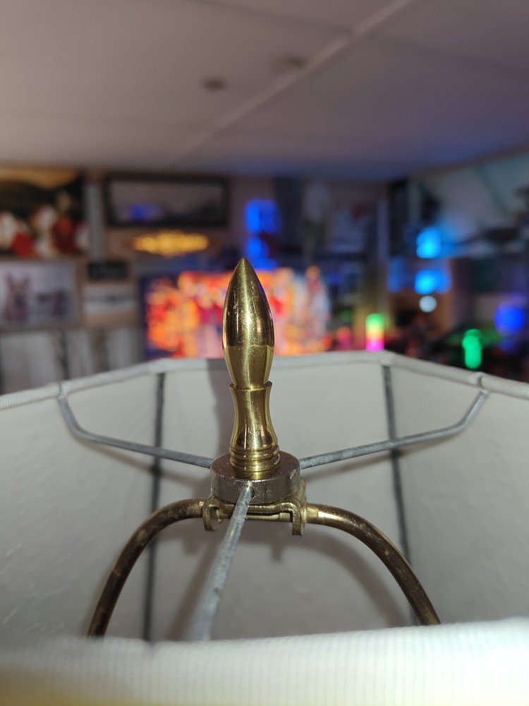 Stunning Lamp W Light Shine Thru Shade