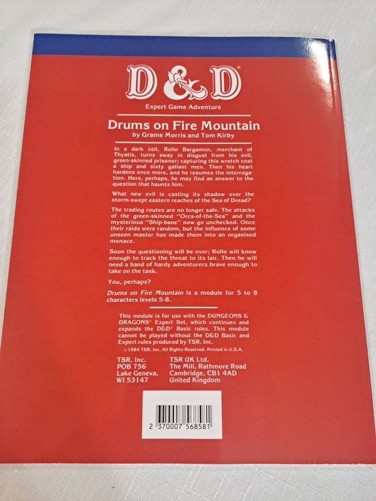 D&D X8 Expert Adventures Drums On Fire