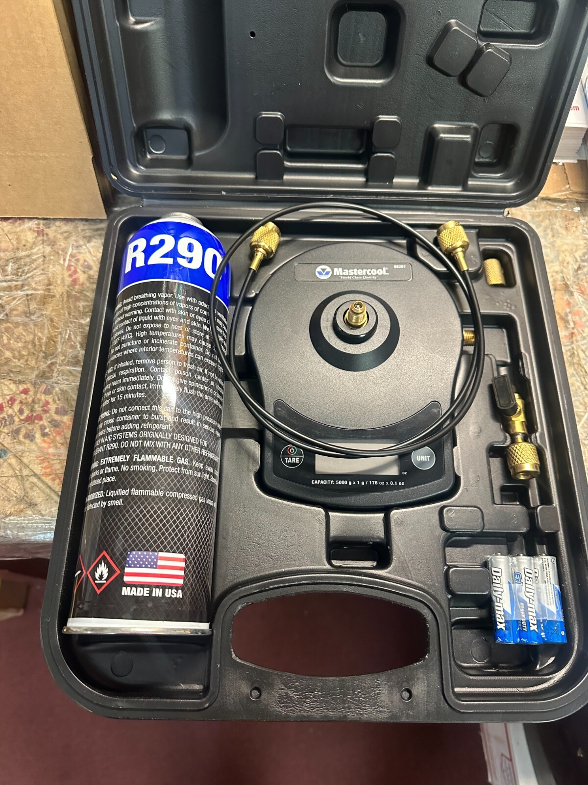 Mastercool 98202-A-290 High Precision Refrigerant R290 Charging Scale with Case