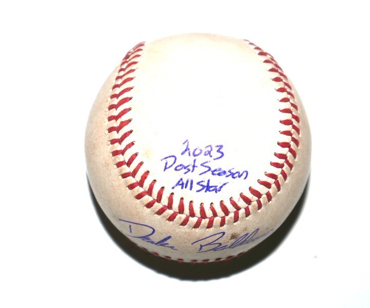 2025 NL ROOKIE OF YEAR DRAKE BALDWIN SIGNED RAWLINGS GAME USED OMIL BALL BRAVES