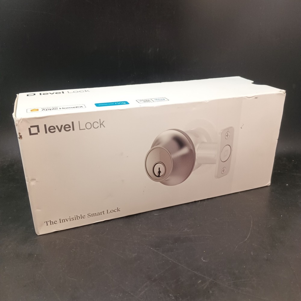 Level Lock Invisible Smart Lock Deadbolt Chrome, Alexa Ring Apple Compatible OBO