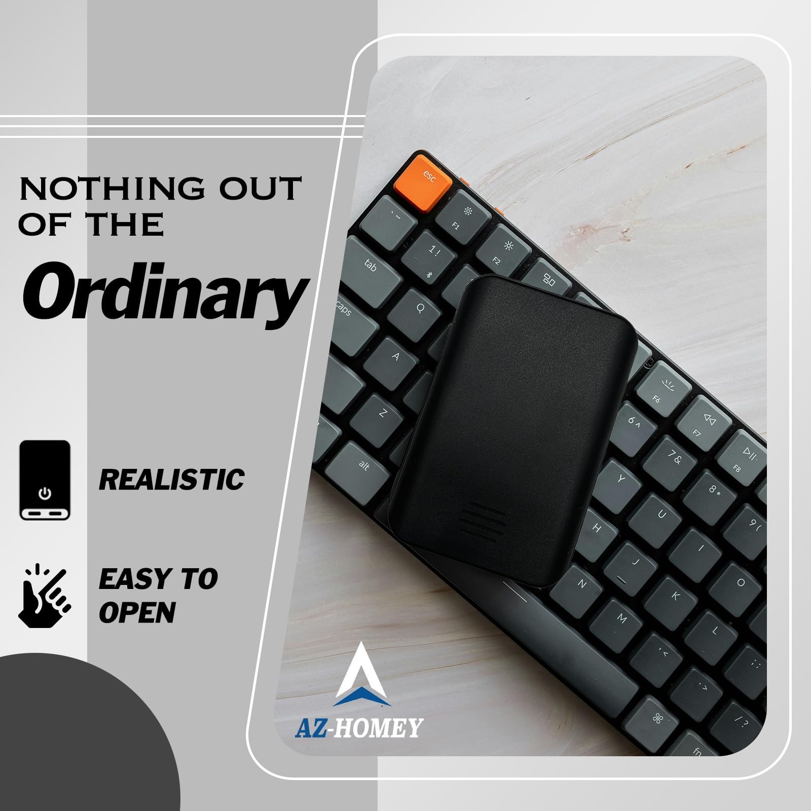 Diversion Safe Power Bank-Hidden Storage Compartment for Valuables, Secret ,