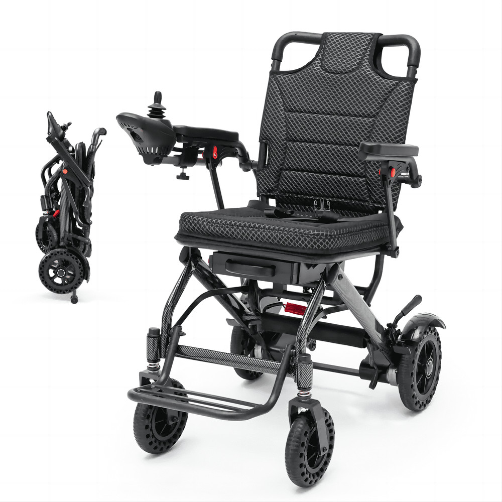 Open box Foldable Electric Wheelchairs Intelligent Lightweight For Airline US
