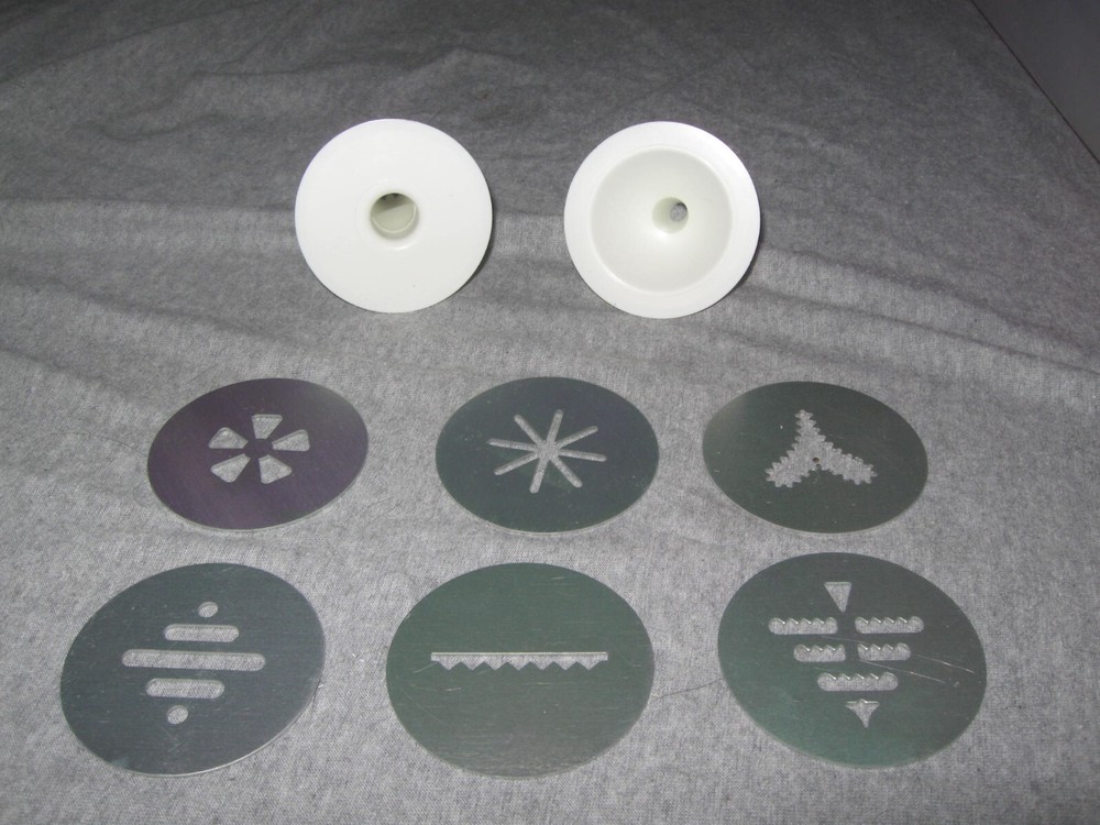 Proctor-Silex Super Shooter Replacement Cookie Disc Decorator Tips Only