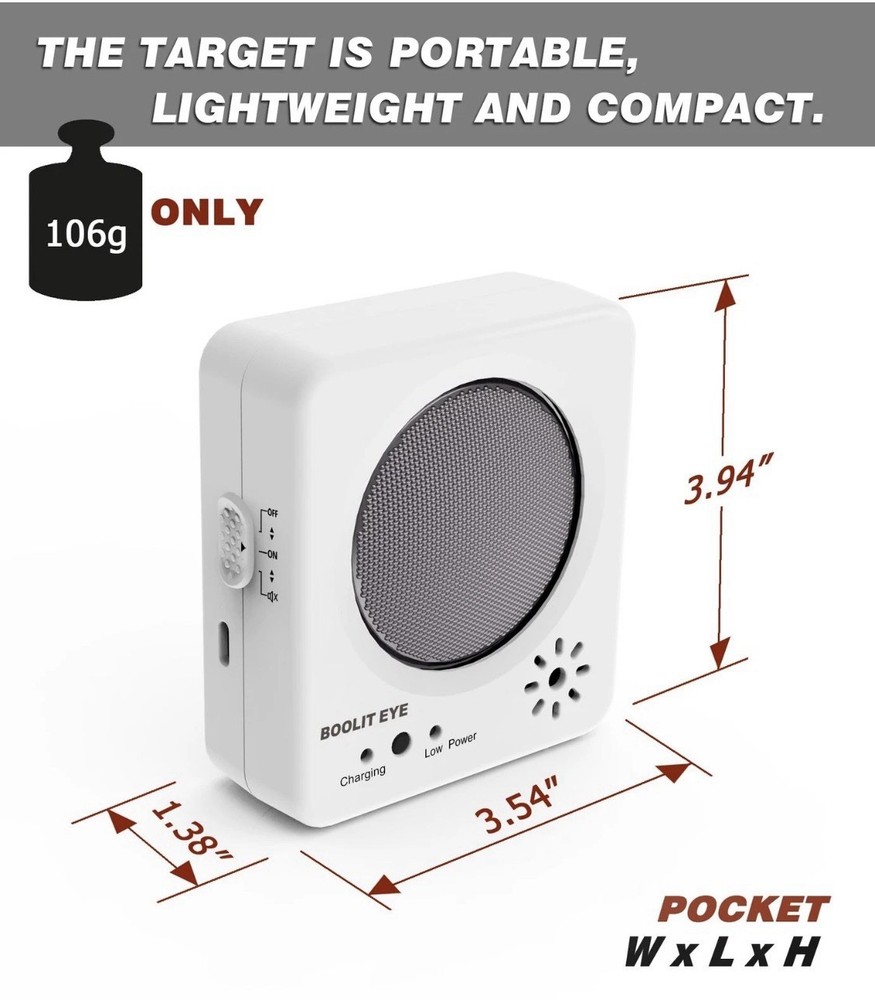 BOOLIT EYE Laser Training Target, Dry Fire Target Safely White